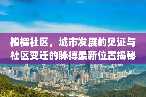 槽榴社区，城市发展的见证与社区变迁的脉搏最新位置揭秘