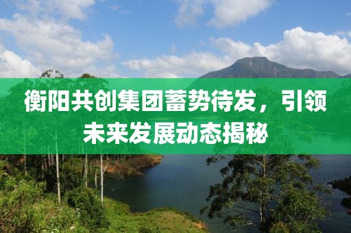 衡阳共创集团蓄势待发，引领未来发展动态揭秘