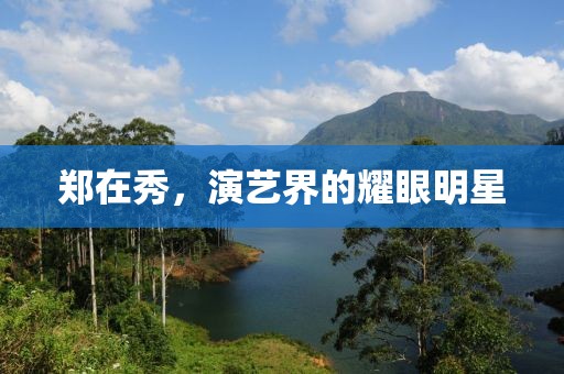 郑在秀，演艺界的耀眼明星