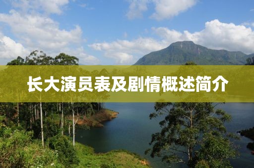 长大演员表及剧情概述简介