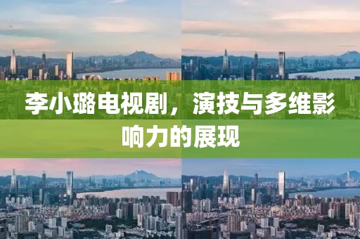 李小璐电视剧，演技与多维影响力的展现