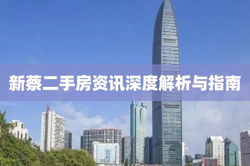 新蔡二手房资讯深度解析与指南