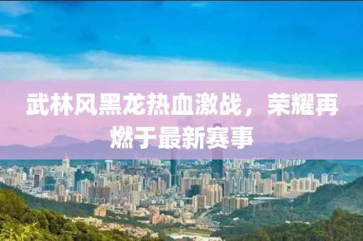 武林风黑龙热血激战，荣耀再燃于最新赛事