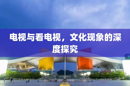 电视与看电视，文化现象的深度探究