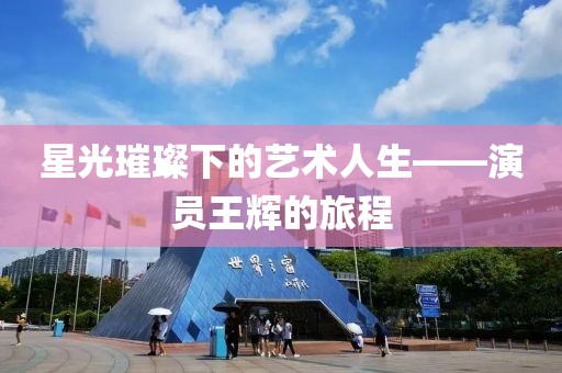 星光璀璨下的艺术人生——演员王辉的旅程
