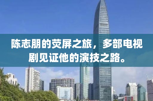 陈志朋的荧屏之旅，多部电视剧见证他的演技之路。