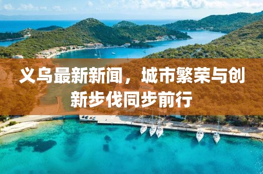 义乌最新新闻，城市繁荣与创新步伐同步前行