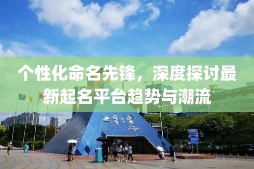 个性化命名先锋，深度探讨最新起名平台趋势与潮流