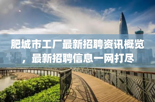 肥城市工厂最新招聘资讯概览，最新招聘信息一网打尽