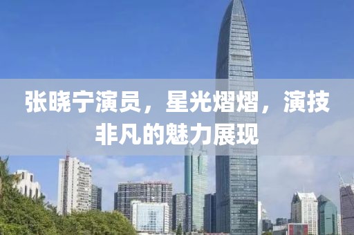 张晓宁演员，星光熠熠，演技非凡的魅力展现