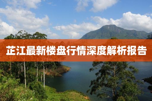 芷江最新楼盘行情深度解析报告