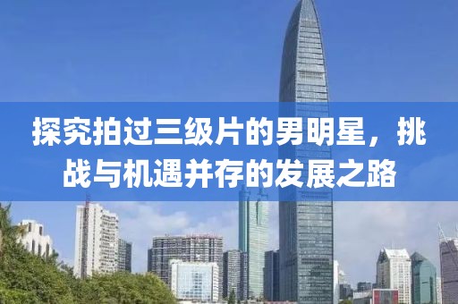 探究拍过三级片的男明星，挑战与机遇并存的发展之路