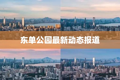 东单公园最新动态报道