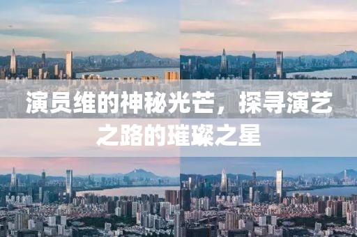演员维的神秘光芒，探寻演艺之路的璀璨之星