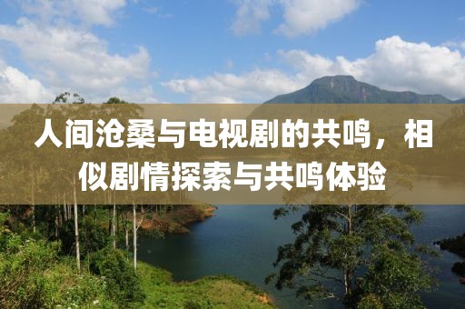 人间沧桑与电视剧的共鸣，相似剧情探索与共鸣体验