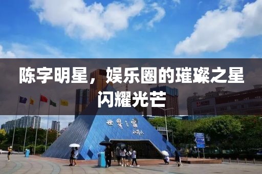 陈字明星，娱乐圈的璀璨之星闪耀光芒