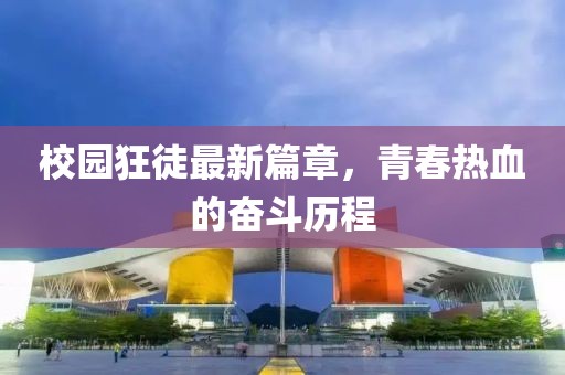 校园狂徒最新篇章，青春热血的奋斗历程