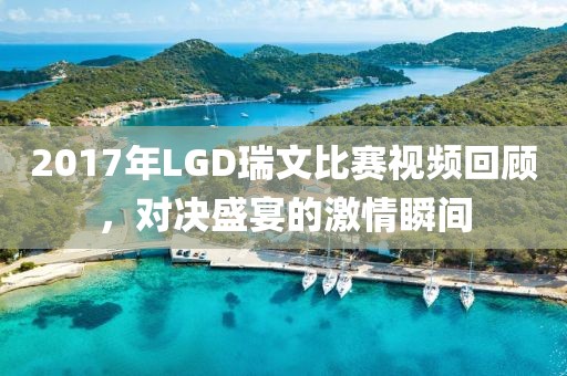 2017年LGD瑞文比赛视频回顾，对决盛宴的激情瞬间