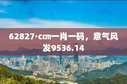 62827·c㎝一肖一码，意气风发9536.14