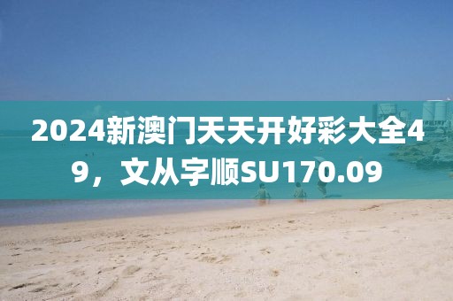 2024新澳门天天开好彩大全49，文从字顺SU170.09