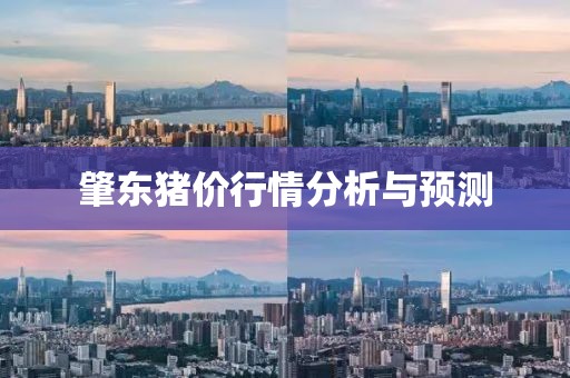 肇东猪价行情分析与预测
