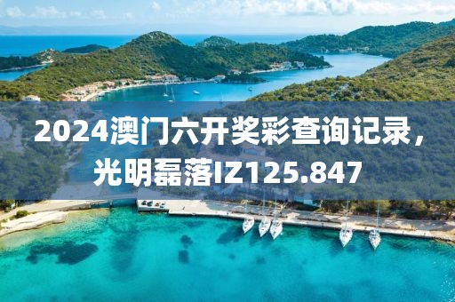 2024澳门六开奖彩查询记录，光明磊落IZ125.847