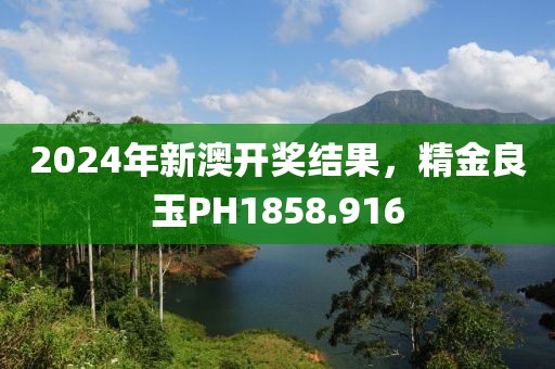 2024年新澳开奖结果，精金良玉PH1858.916