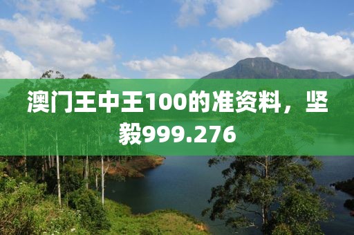 澳门王中王100的准资料，坚毅999.276