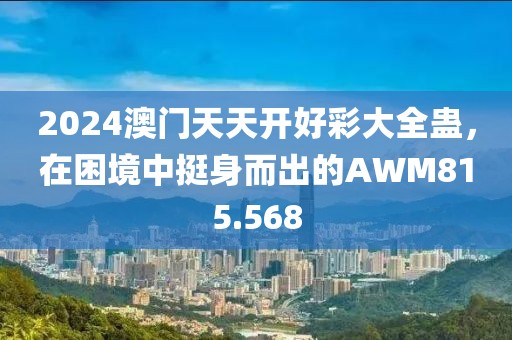 2024澳门天天开好彩大全蛊，在困境中挺身而出的AWM815.568
