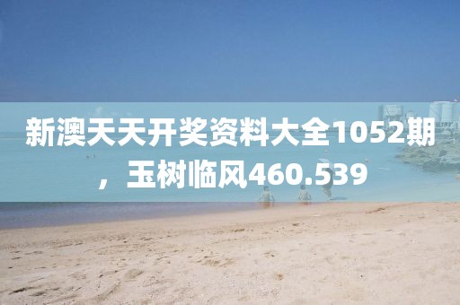 新澳天天开奖资料大全1052期，玉树临风460.539