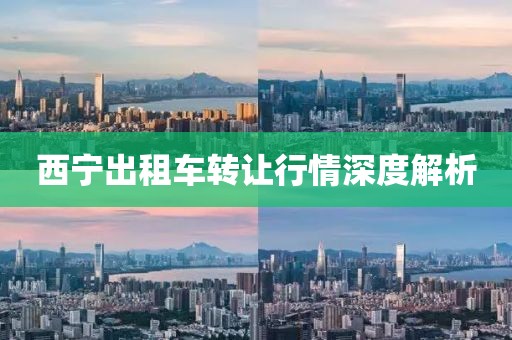 西宁出租车转让行情深度解析
